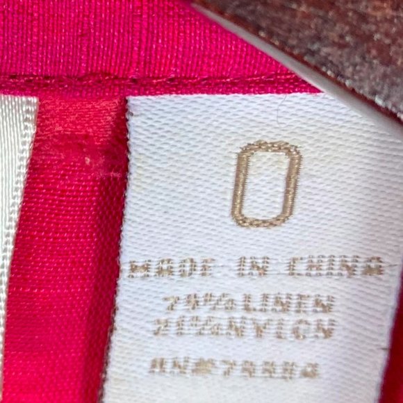 Chicos Sz 0 (Small) Jacket Blazer Pink Ombre Tie Dye Linen Blend Career Casual - Picture 4 of 4